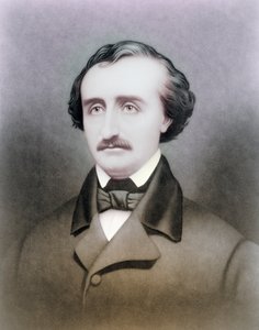 Edgar Allen Poe, da una stampa del XIX secolo, colorazione successiva da American School
